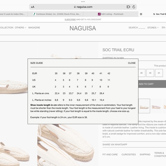 NEW NAGUISA NAVY GUNTA ESPADRILLE - Picture 11 of 11